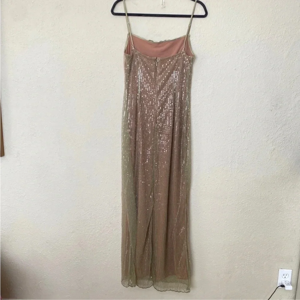 LIMITED EDITION House of CB 'Alondra' Cafe Au Lait Beaded Maxi Dress NWOT XL - Picture 4 of 11